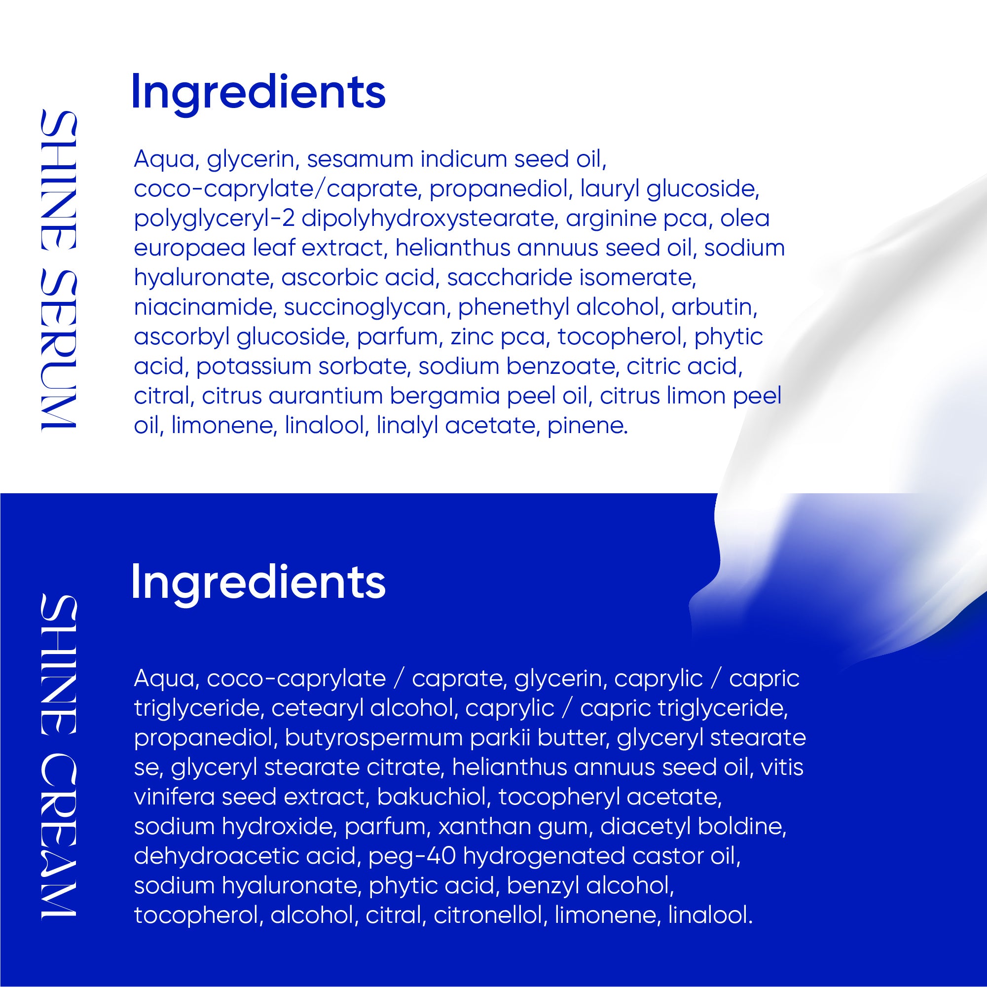 Combo Shine Serum Shine Cream