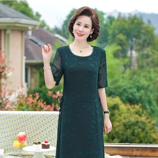 Women’s Elegant Dress with Floral Print