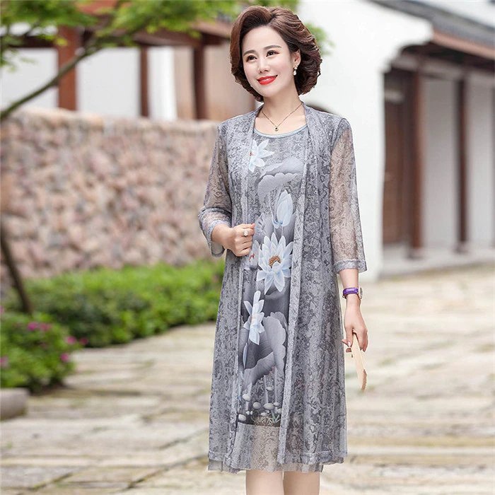 Women’s Elegant Dress with Floral Print