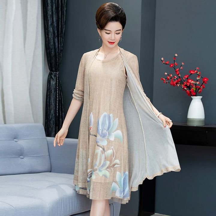 Women’s Elegant Dress with Floral Print