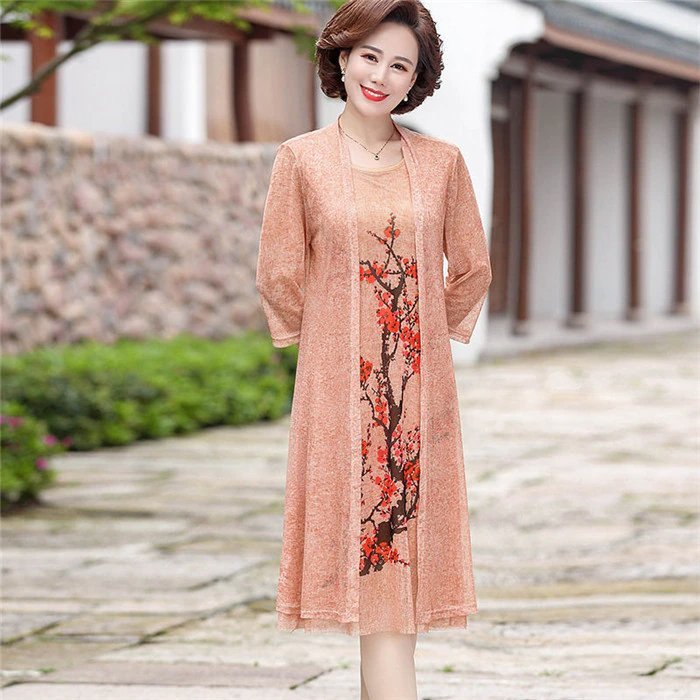 Women’s Elegant Dress with Floral Print