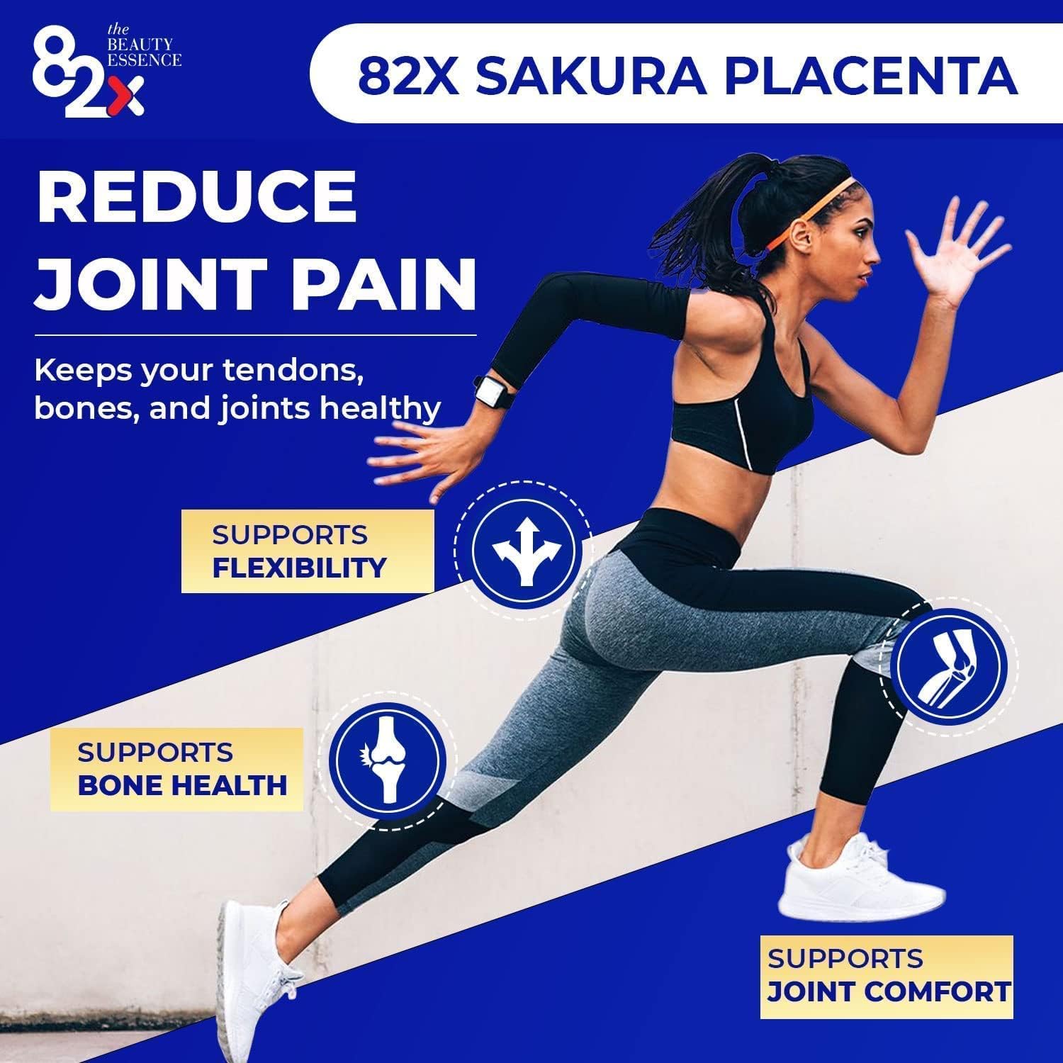 82X Liquid Placenta Drink – Premium Placenta 450,000mg Placenta – 15,000 Marine Collagen Peptides Supplement from Japan with 82 Fermented Plants, Patented for Skin Hair Nail