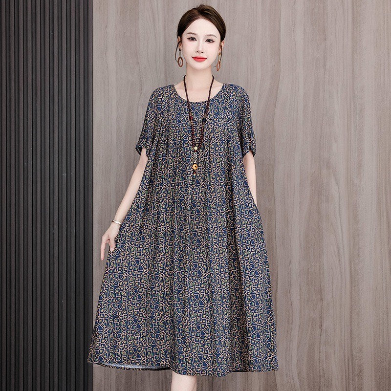 Women’s Casual Floral Maxi Dress (Loose Fit)