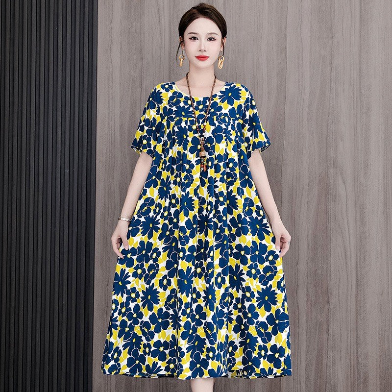 Women’s Casual Floral Maxi Dress (Loose Fit)