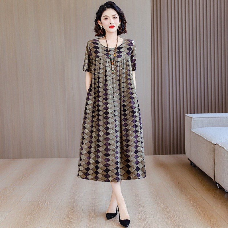 Women’s Casual Floral Maxi Dress (Loose Fit)