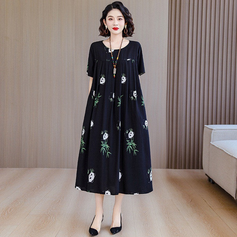 Women’s Casual Floral Maxi Dress (Loose Fit)