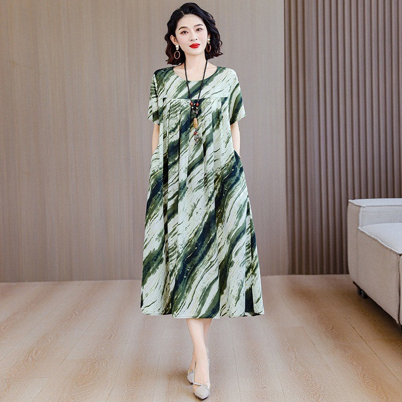 Women’s Casual Floral Maxi Dress (Loose Fit)