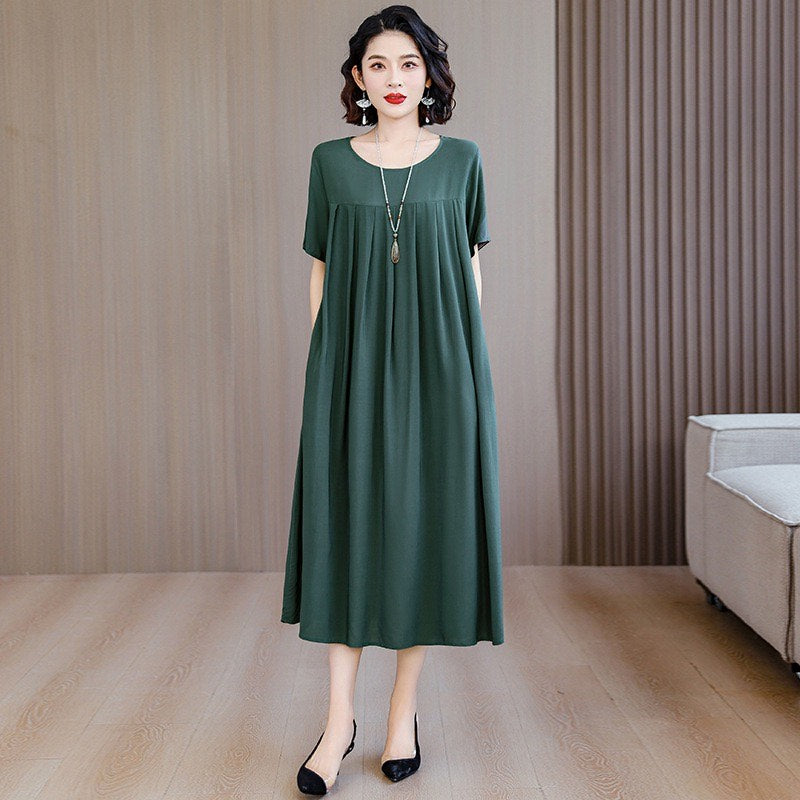 Women’s Casual Floral Maxi Dress (Loose Fit)