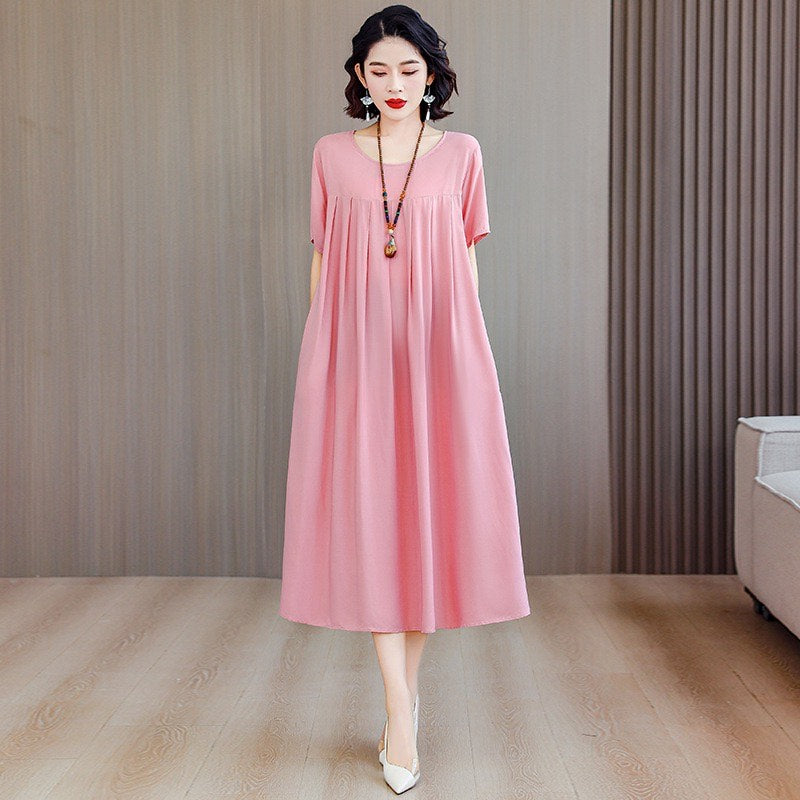 Women’s Casual Floral Maxi Dress (Loose Fit)