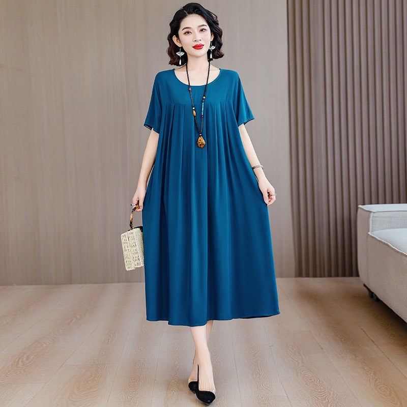 Women’s Casual Floral Maxi Dress (Loose Fit)