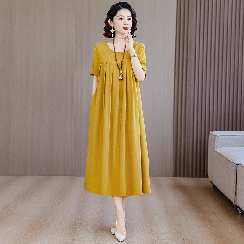 Women’s Casual Floral Maxi Dress (Loose Fit)