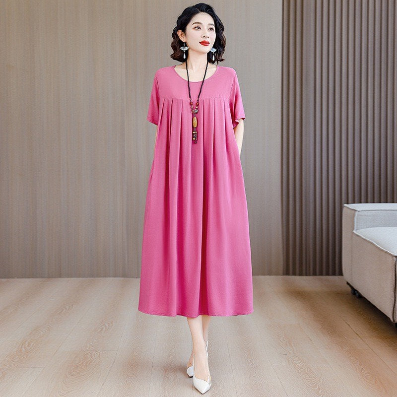 Women’s Casual Floral Maxi Dress (Loose Fit)