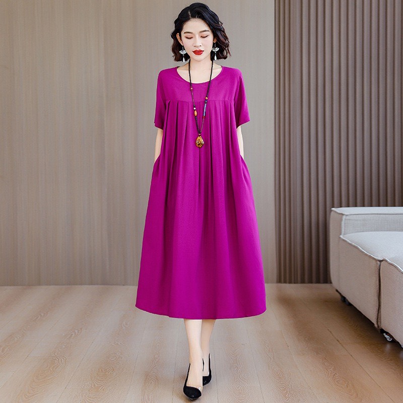 Women’s Casual Floral Maxi Dress (Loose Fit)