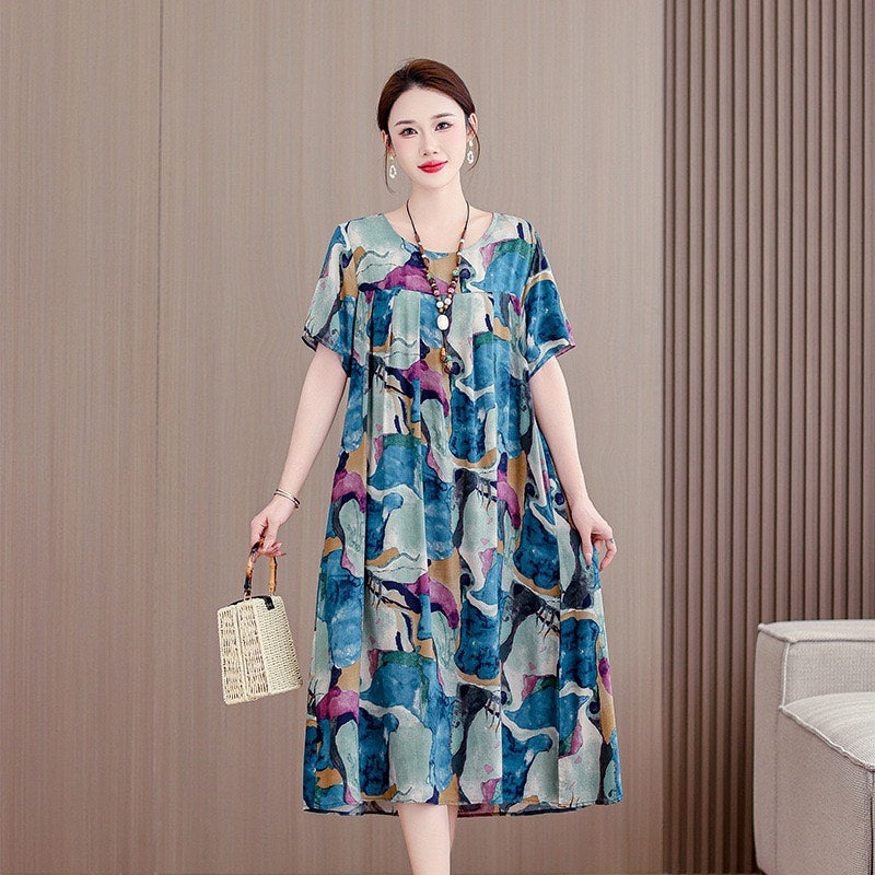 Women’s Casual Floral Maxi Dress (Loose Fit)