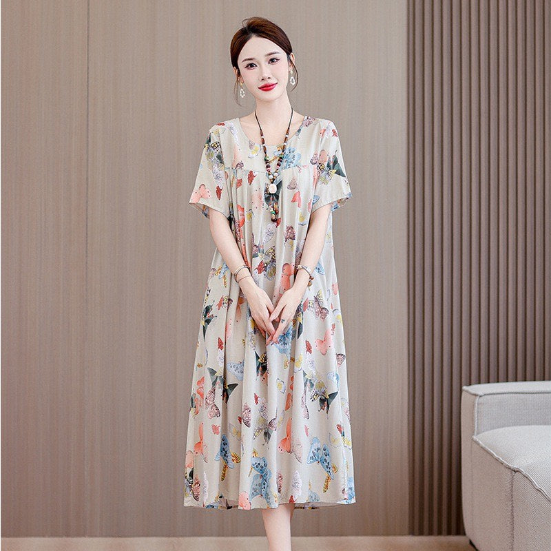 Women’s Casual Floral Maxi Dress (Loose Fit)