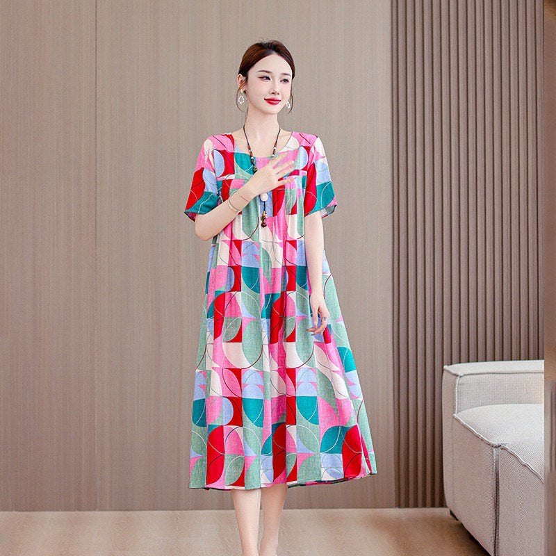 Women’s Casual Floral Maxi Dress (Loose Fit)