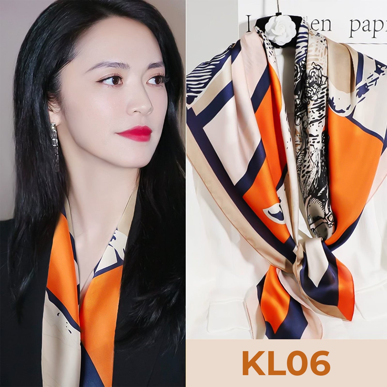 Women’s Elegant Silk Square Scarf