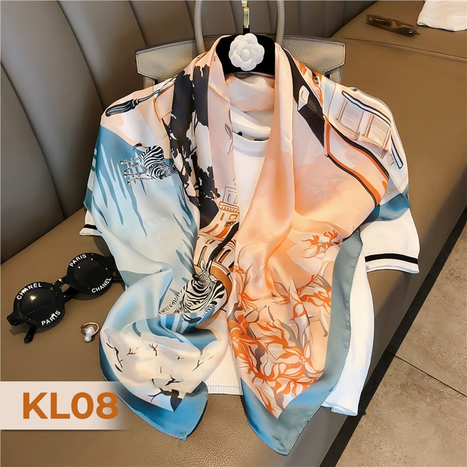 Women’s Elegant Silk Square Scarf