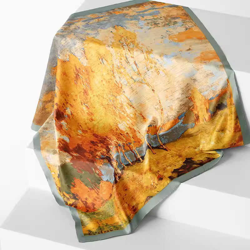 Women’s Elegant Silk Square Scarf