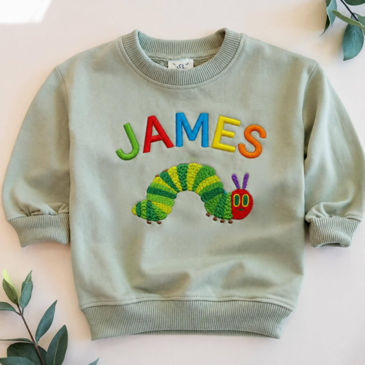 Personalized Very Hungry Caterpillar Toddler Sweatshirt, Custom Name Birthday Kids Shirt, Cute Toddler Tee, Gift for Kids