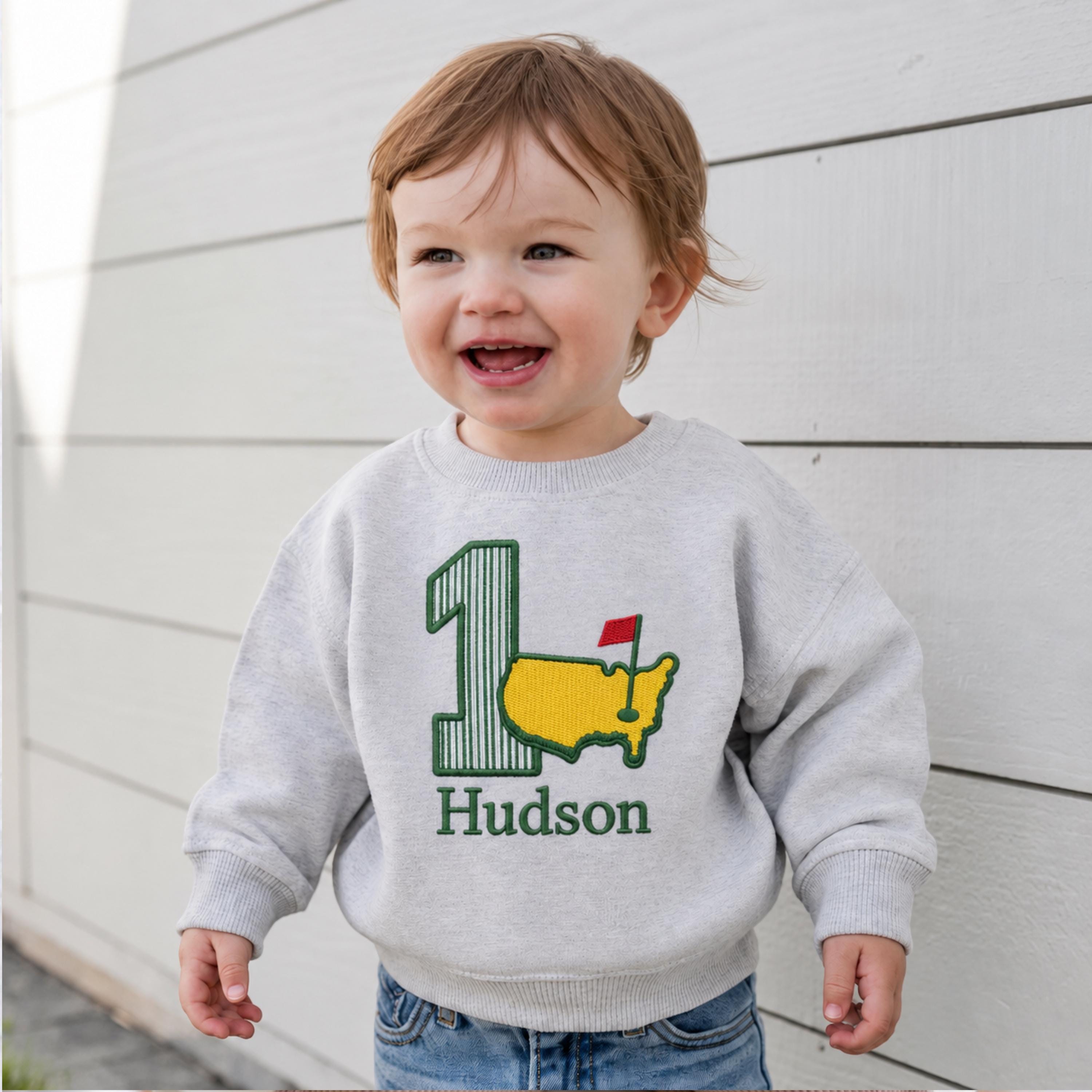 Mastered First Year Golf Baby Sweatshirt, Baby's Hole In One Outfit, Golf Theme Baby Shirt, 1st Birthday Shirt, First Golfing Birthday Gift